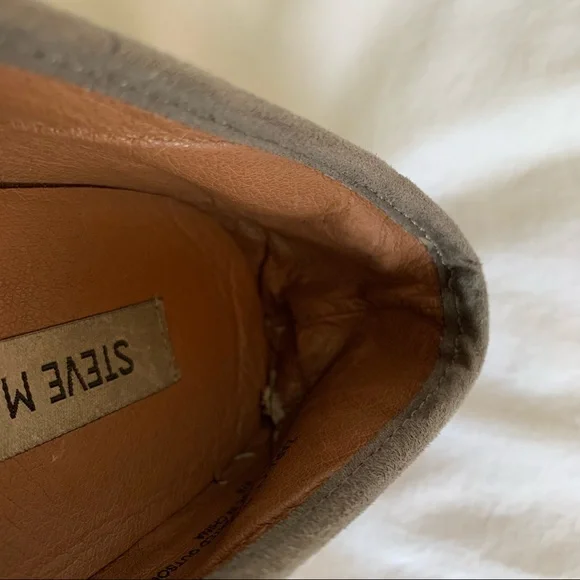 Steve Madden Zarayy Slip-On Sneakers Perforated, size 6, dark gray w/ olive tone - Picture 15 of 16